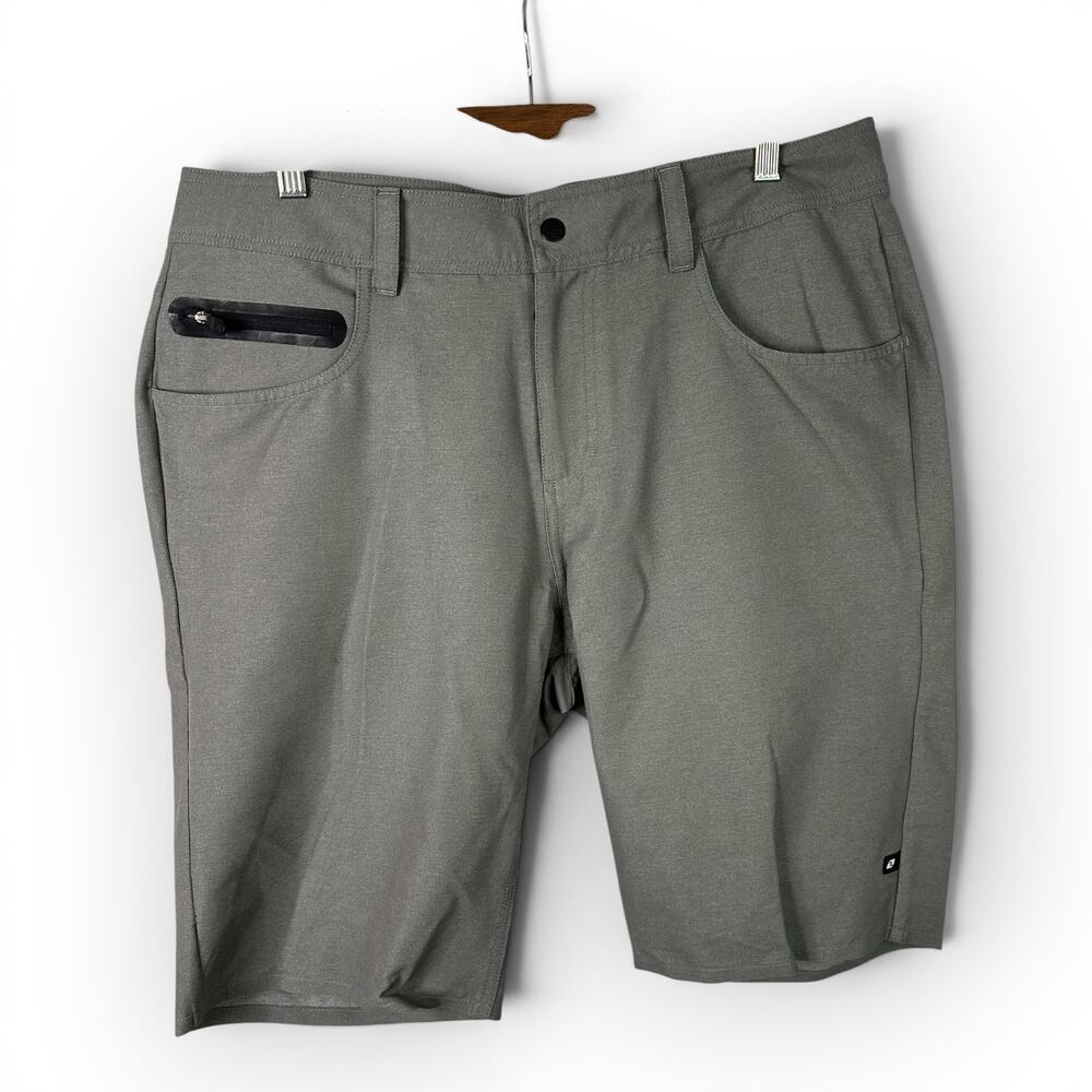 One Industries Shorts Mens 34 Gray MTB Casual Cycling Traveler Stretch Gray